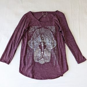 Lucky Brand Purple Long Sleeve Women's Size Small